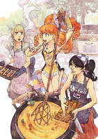 Cooking with the girls !