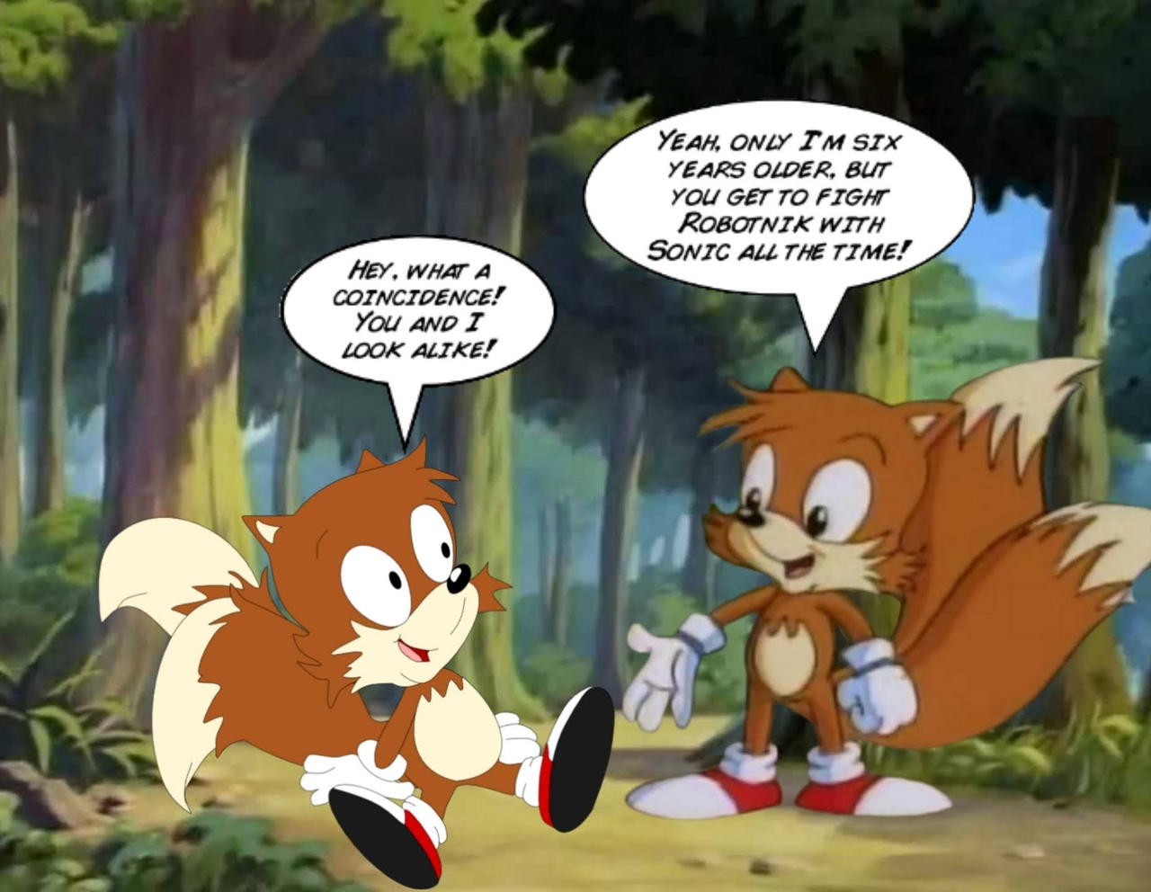 SonicVerse AOSTH Tails Meets SatAM Tails by OthaBland on DeviantArt