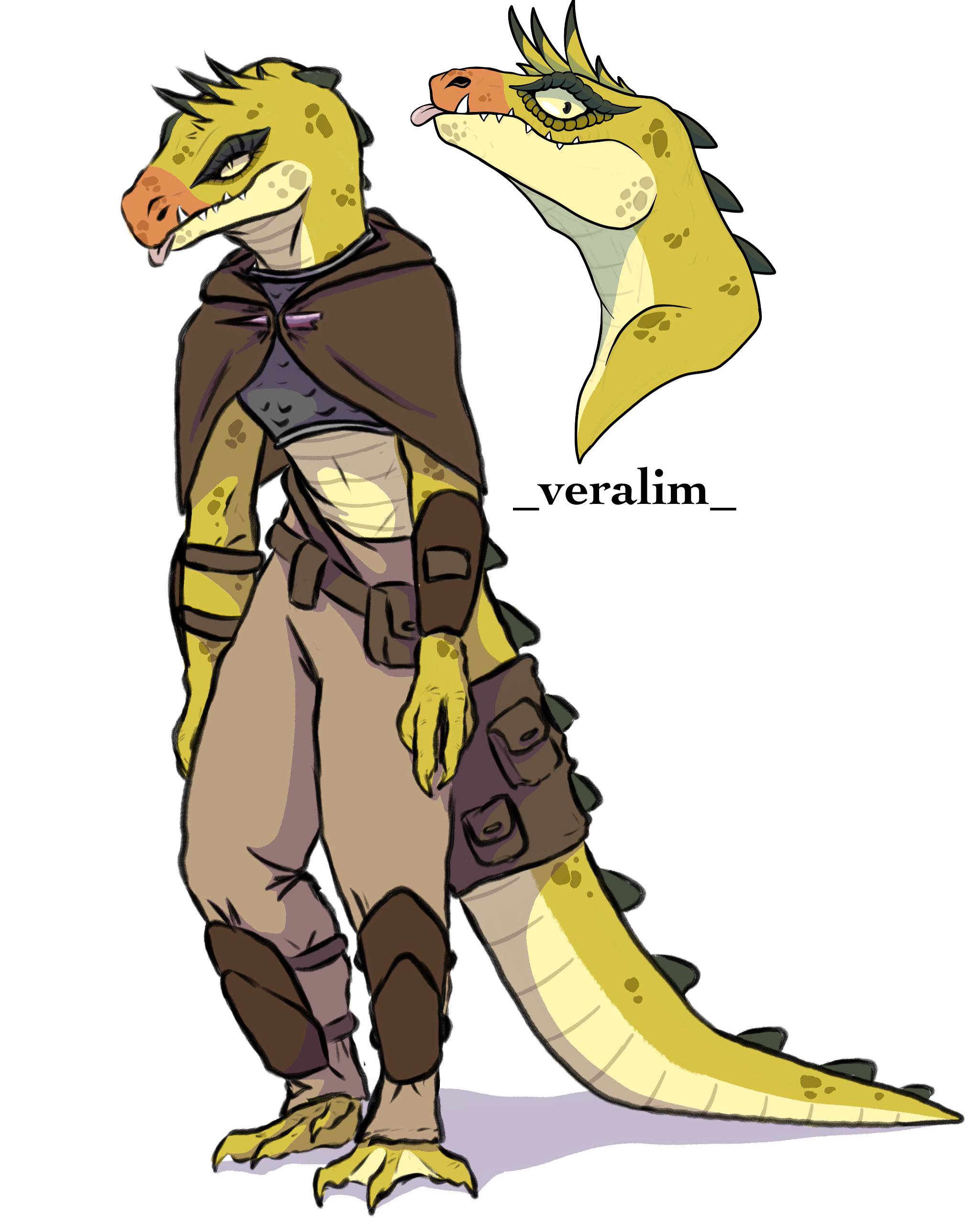 Lizardfolk OC, Edgaron by EggNamedVeralim on DeviantArt