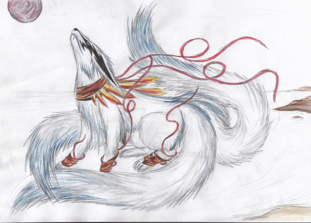 three tails fox by dakuness on DeviantArt