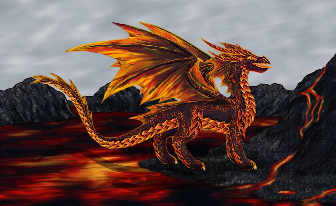 Хана дракон. Дракон. Огненный дракон. Красивый дракон. ЛАВОВЫЙ дракон.