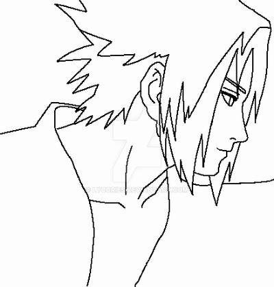 Sasuke Line Trace Sasuke line art by lycories on DeviantArt