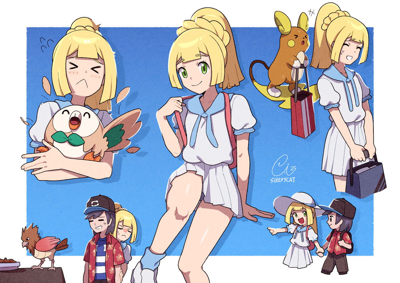 Lillie Rage Lillie with Pokemons! by SleepyCatzz on DeviantArt