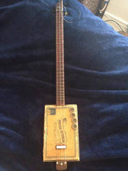 Cigar Box Guitar. Three Stringed. Hand Made.