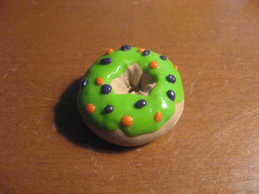 polymer clay donut