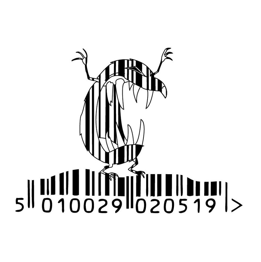 barcode art evil mole