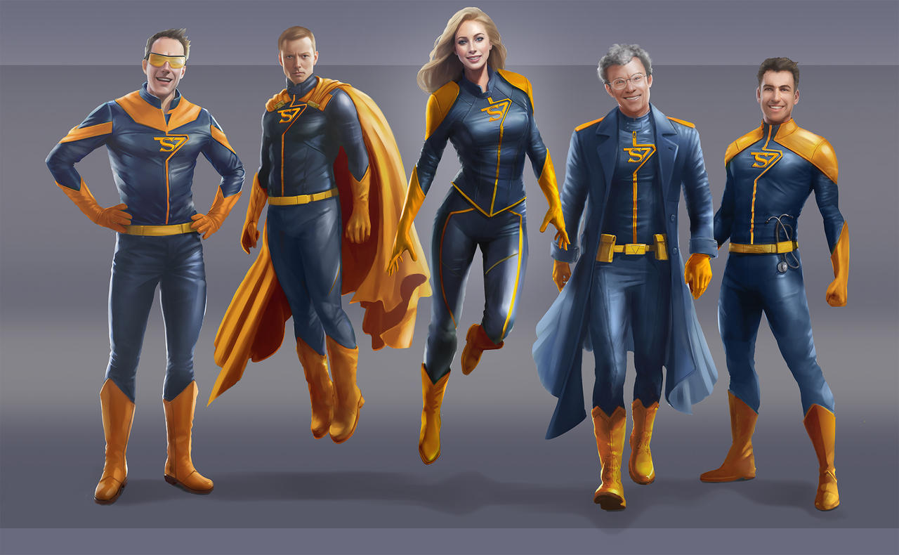Superhero Transition Team by PascaldeJong on DeviantArt