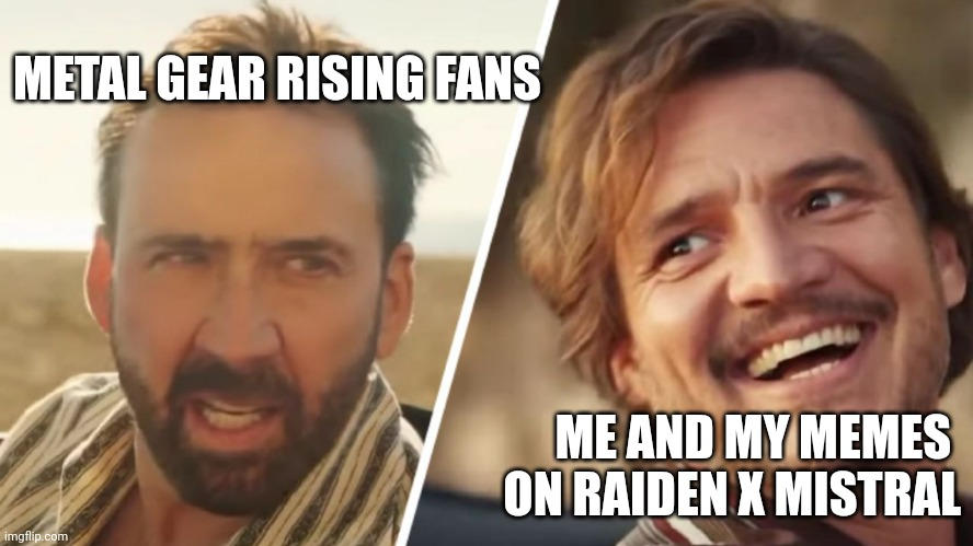 Human Raiden Meme More Memes on Raiden x Mistral by Kirito20221 on DeviantArt