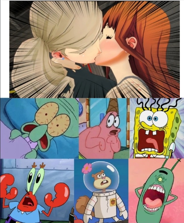 Spongebob's crew are scared by Anntaba