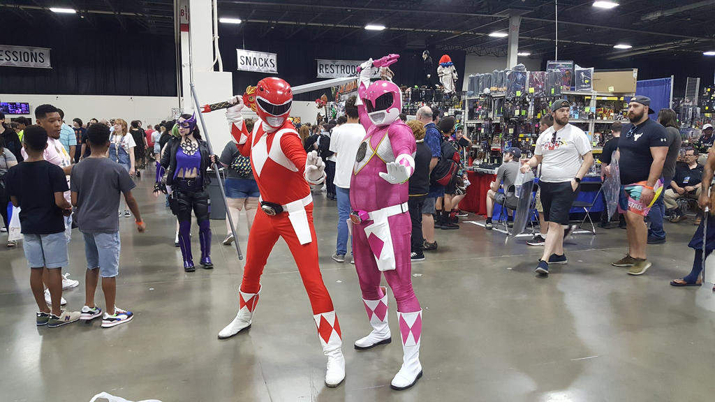 Red Ranger and Pink Ranger by maxamissthegladiator on DeviantArt