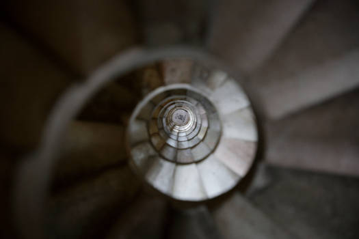 Golden ratio staircase of Sagrada Familia