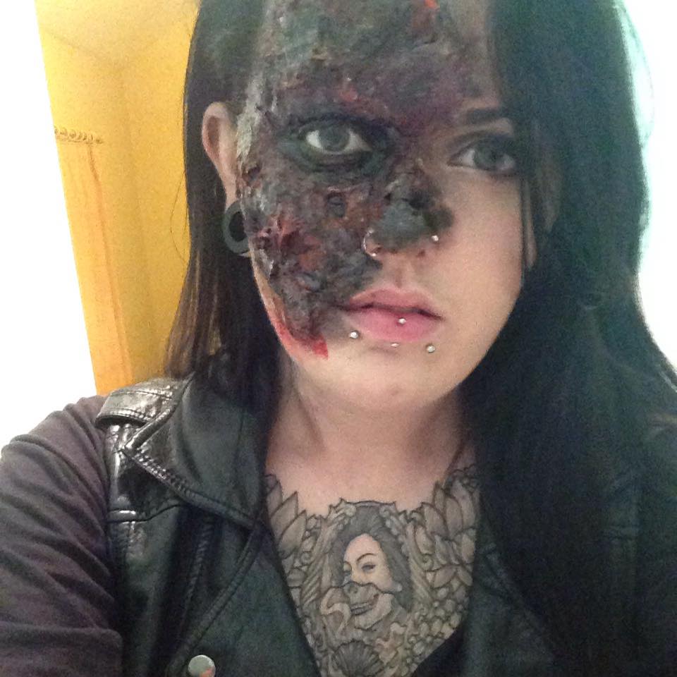 That time I made myself burnt for Halloween.