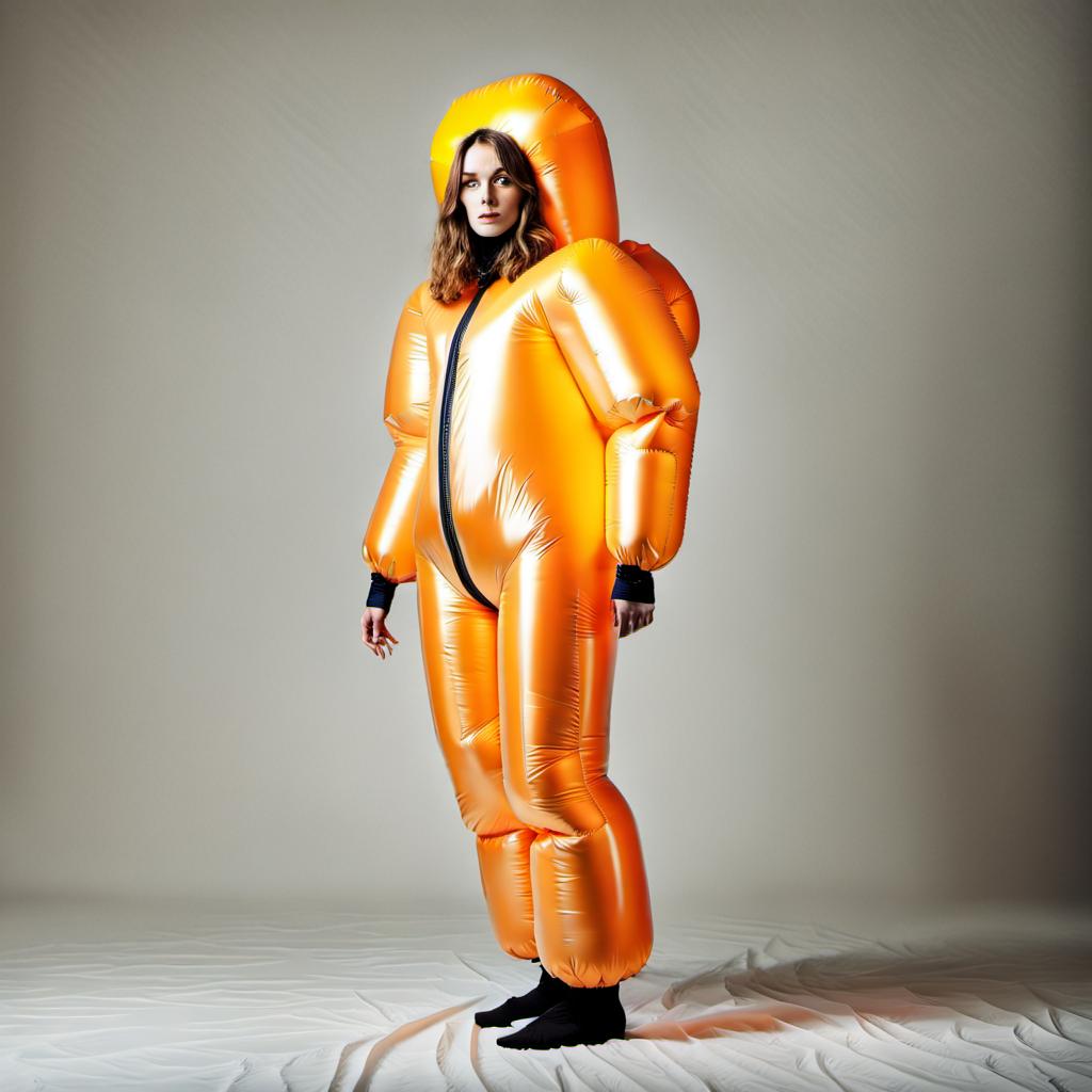 Best Inflatable Suits Woman In An Inflatable Orange Suit by PuftaPrincess on DeviantArt