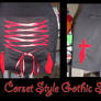 Corset Style Gothic Skirt