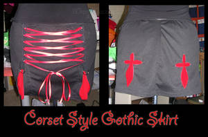 Corset Style Gothic Skirt