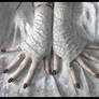 Dove Lace Fingerless Gloves