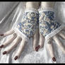 Damask Lace Fingerless Gloves