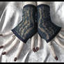 Indigo Lace Fingerless Gloves