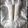 Ivory Corset Arm Warmers