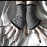 Alice Stripe Fingerless Gloves