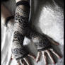 Night Blossom Lace Arm Warmers