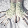 Willow Lace Fingerless Glove Mittens