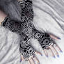 Isidore Lace Extra Long Arm Warmers