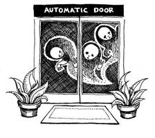 Ghosts and automatic doors