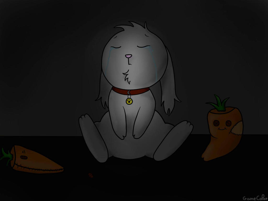 Sad Bunny / Lapin triste by GameColor on DeviantArt
