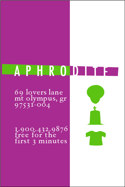 Aphrodite - buisiness card