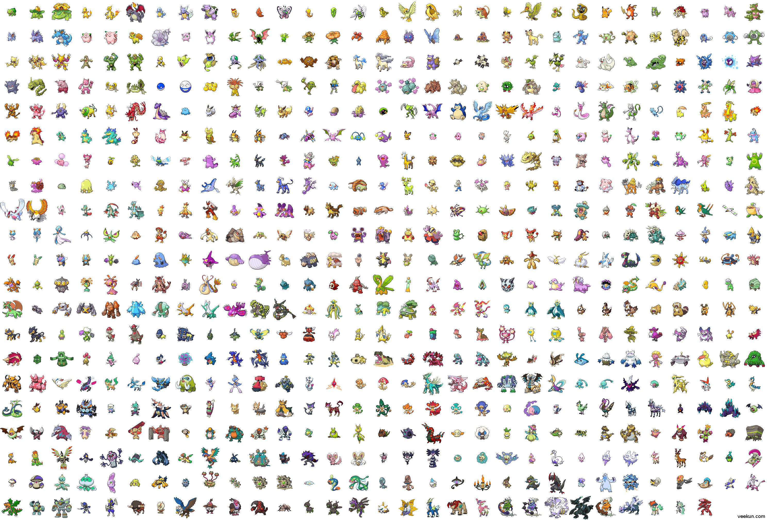All Shiny Pokemon by SuperSimpsons on DeviantArt