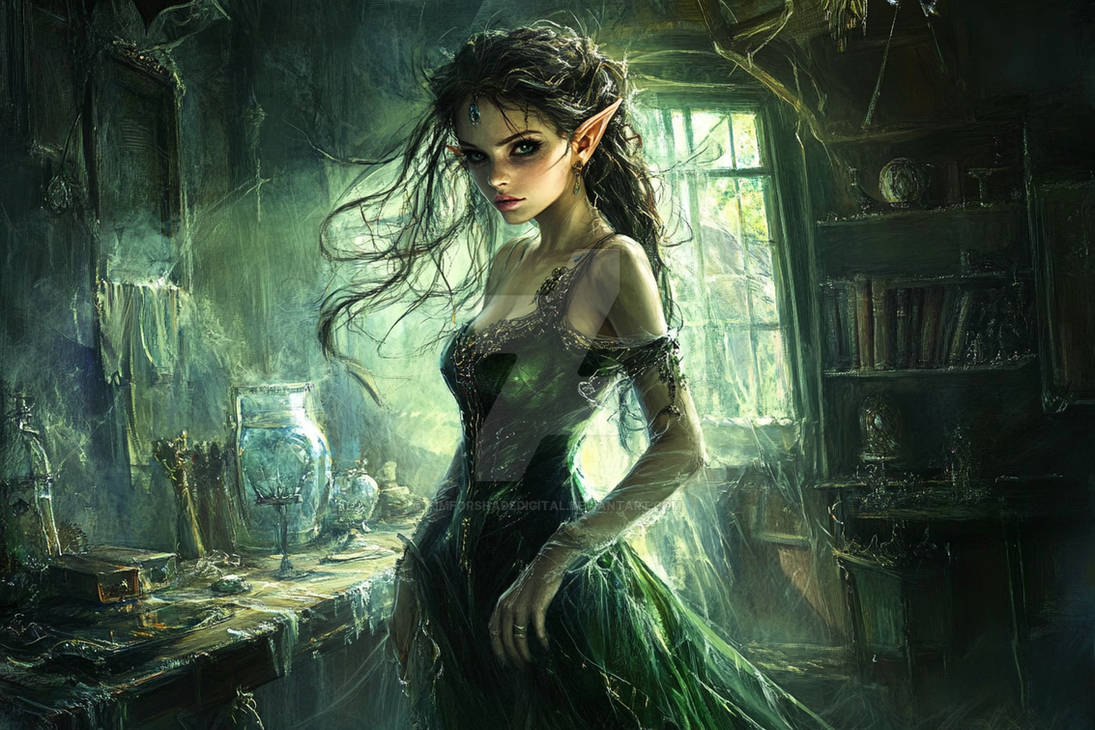 Sylvaris, the Enchantress of Shadows by TimforShadeDigital on DeviantArt