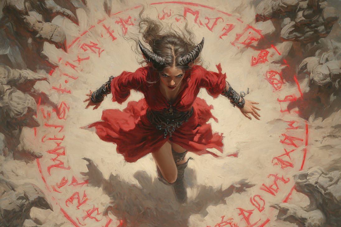 Infernal Rite Infernal Rite of the Crimson Horned Sorceress by TimforShadeDigital on ...