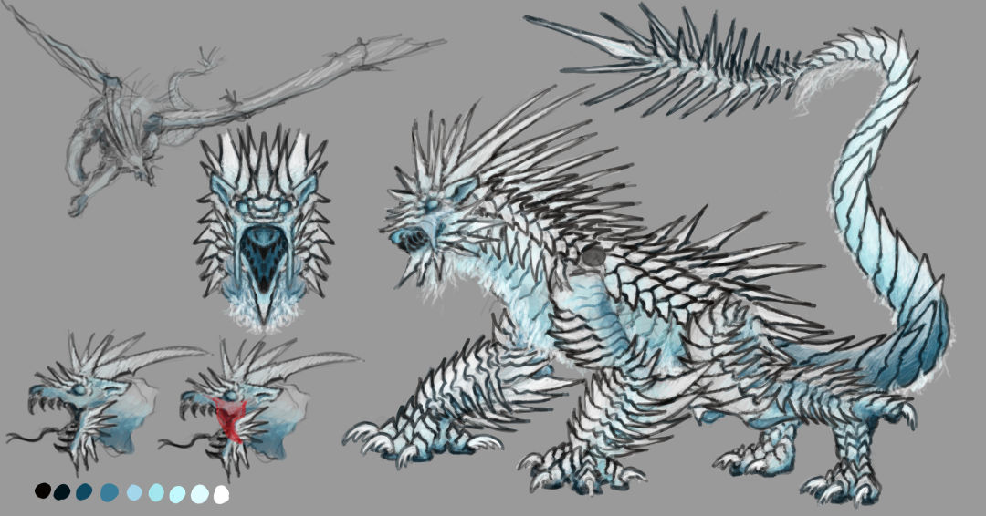 Wings of fire Icewing redesign by TheUnusuallyFerret on DeviantArt