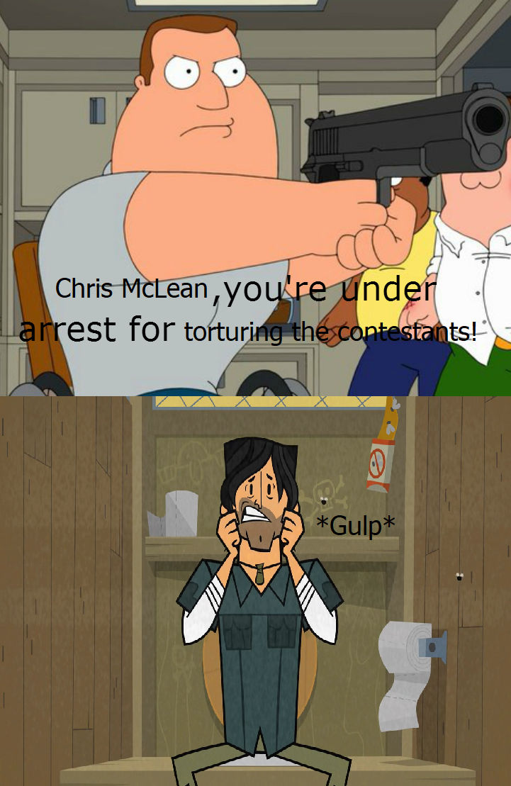 Joe arrests Chris McLean by Jared1994 on DeviantArt