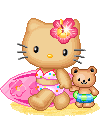Hello Kitty pixel 110 (Tan)