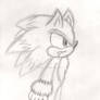 Sonic The Werehog (my 1st attempt sketched