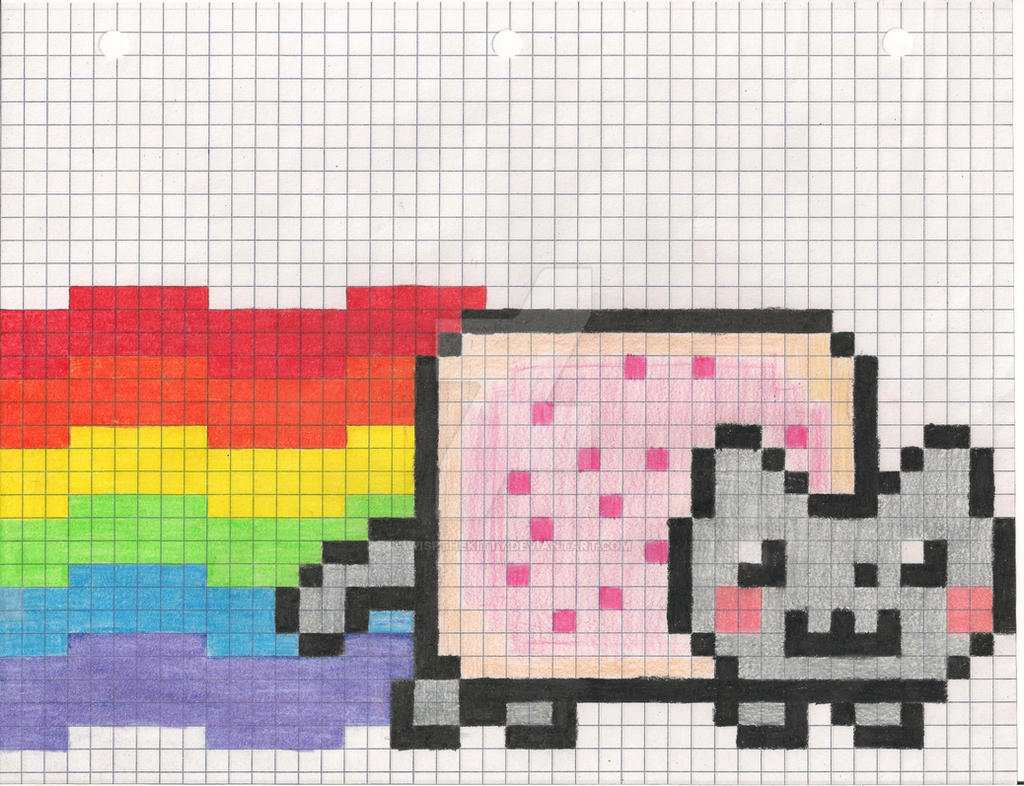 Nyan Cat Graphing Pixel by WispTheKitty on DeviantArt