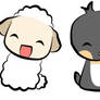 Sheep and Penguin