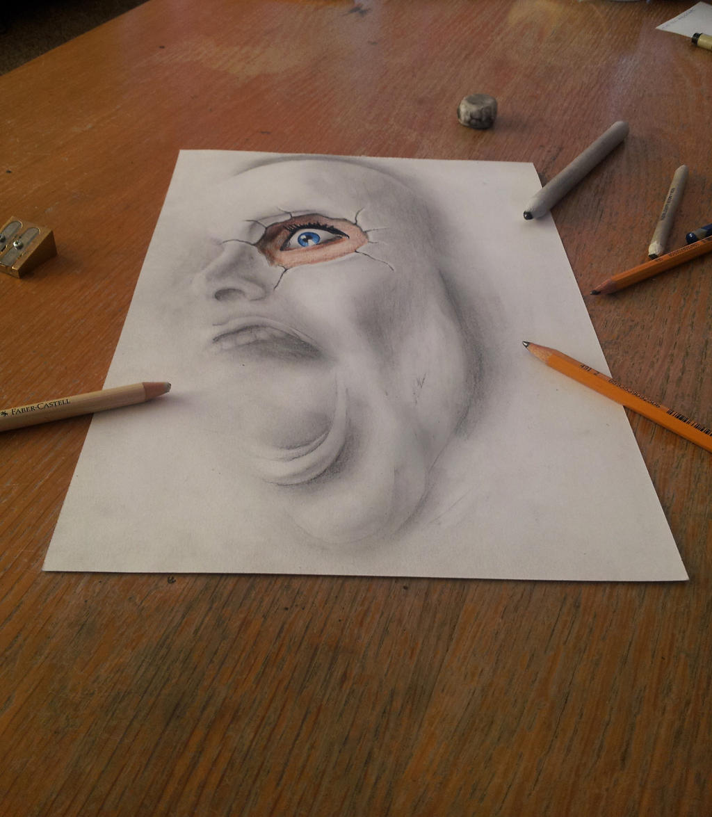 Somewhere there is a woman in this sheet of paper