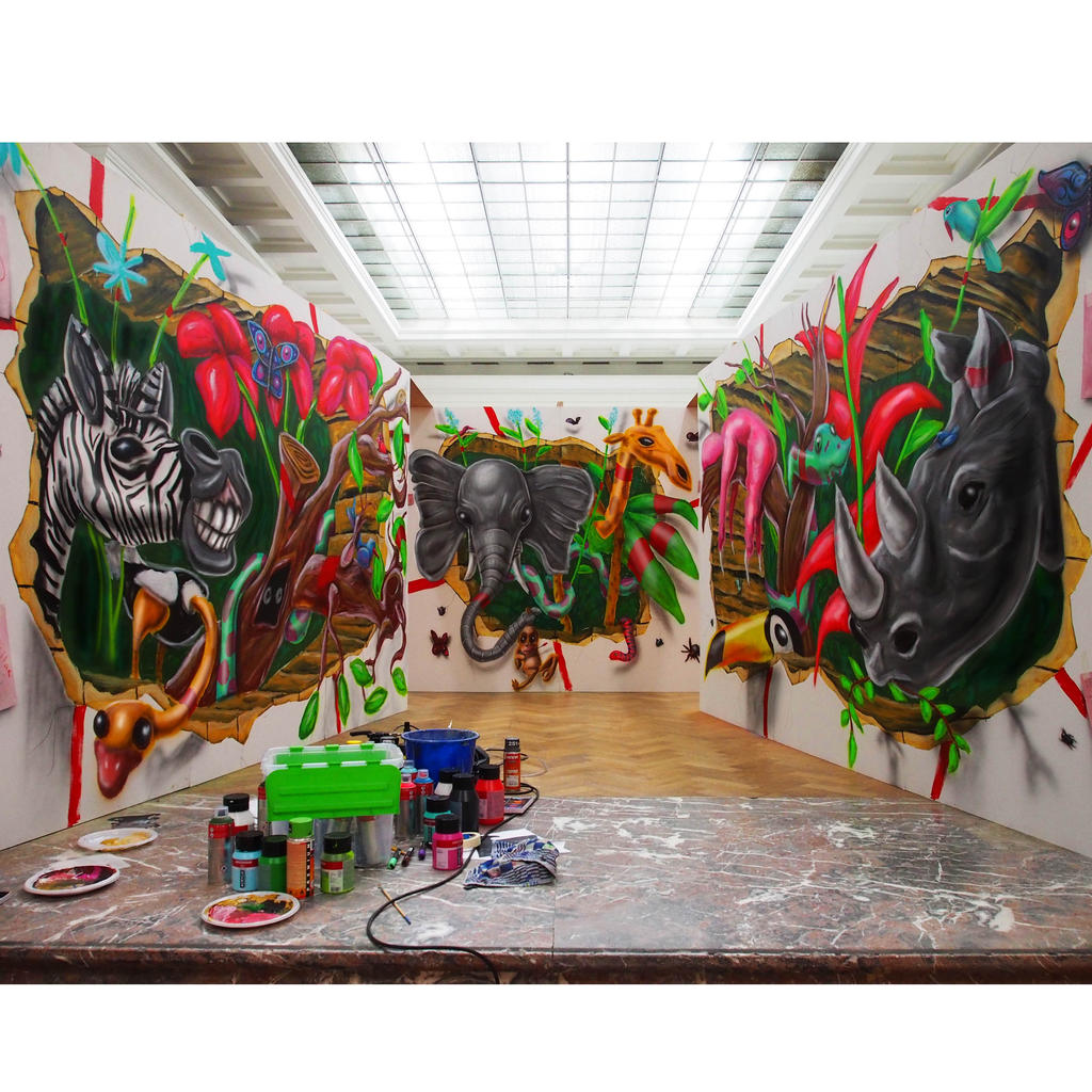 pics Rainforest Mural Drawing deviantart