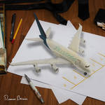 Private plane 3d drawing