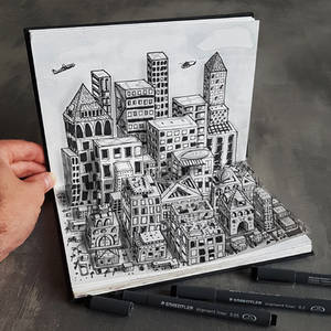 City on paper