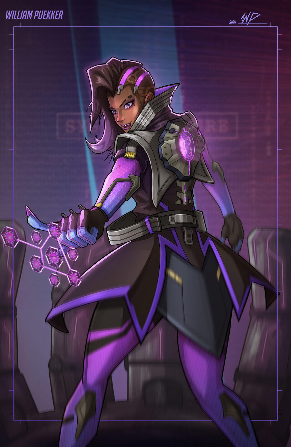 Sombra - Overwatch by Puekkers on DeviantArt Sombra - Overwatch by Puekkers on DeviantArt