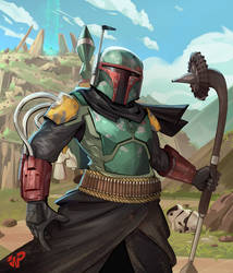 The mandalorian Boba fett