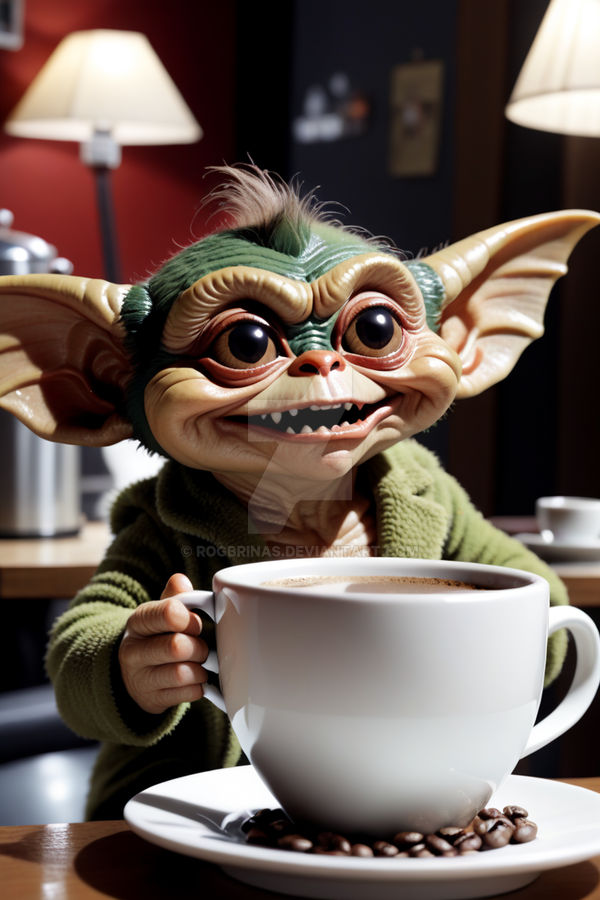 Gremlins Snorting Gremlins drinking Coffee by rogbrinas on DeviantArt