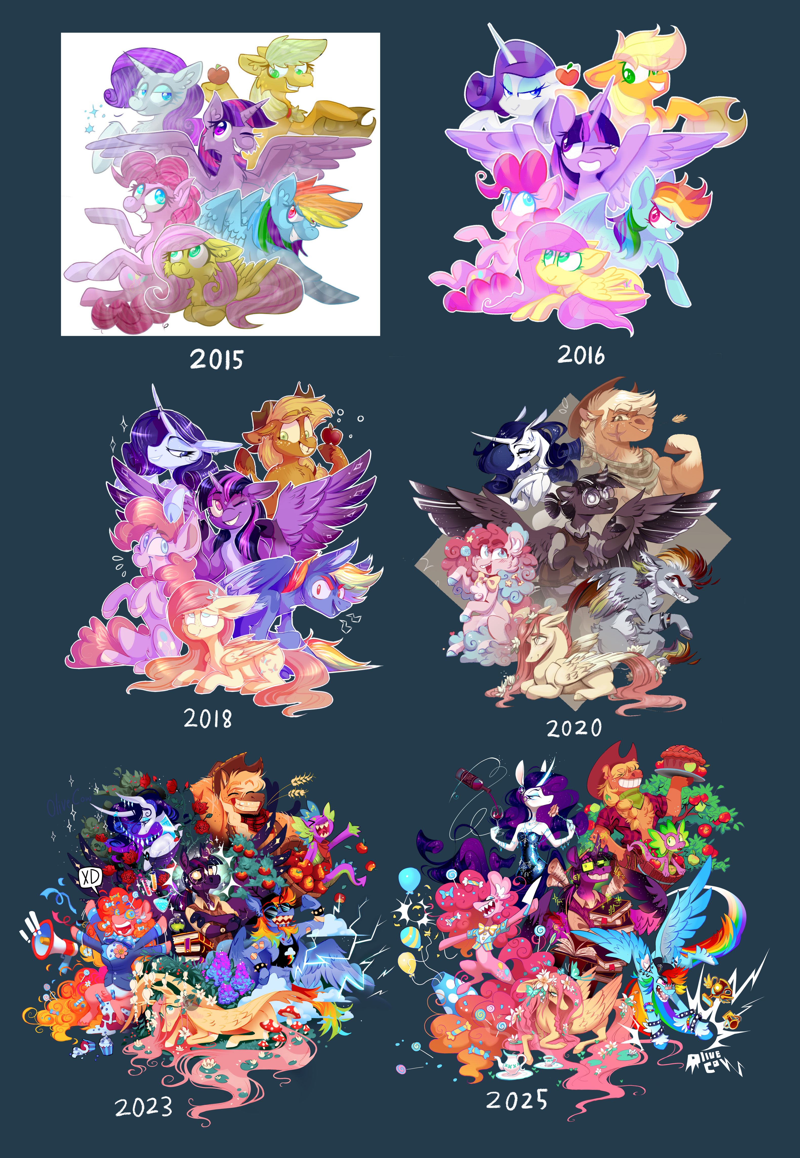 Mlp Timeline Deviantart PONY PILE TIMELINE by OliveCow on DeviantArt