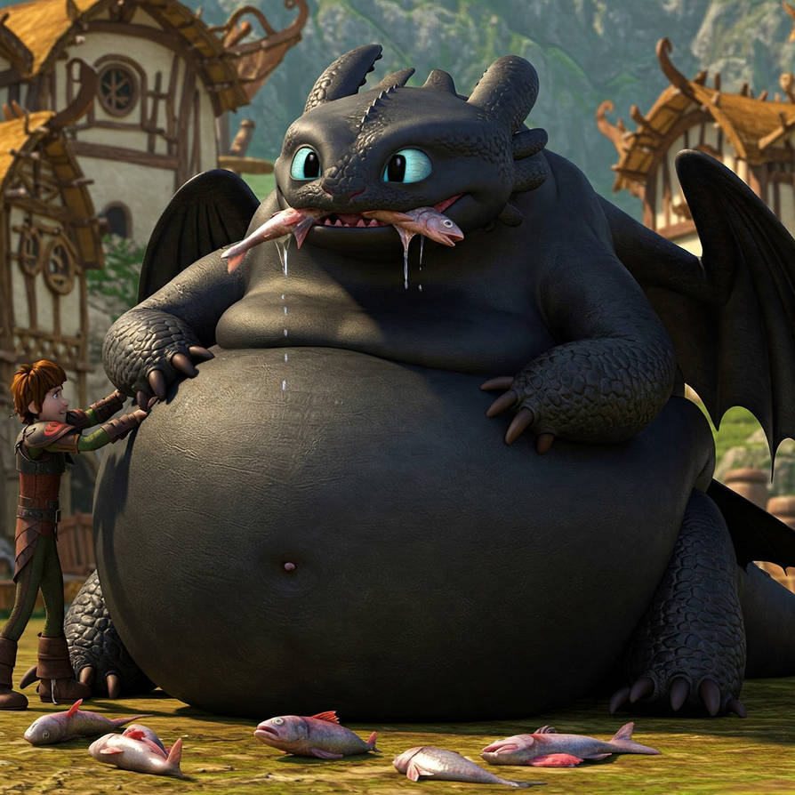Toothless Inflation Animation toothless belly fat expansion by sadhaizz on DeviantArt
