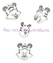 Hobbes face sketches 1