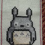Totoro cross stitch bookmark